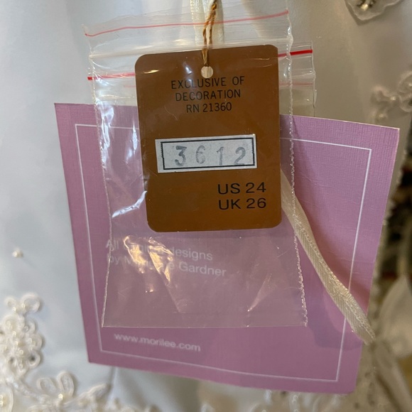 Mori Lee By Madeline Gardner Wedding Dress Size 24 NWT - Picture 14 of 16